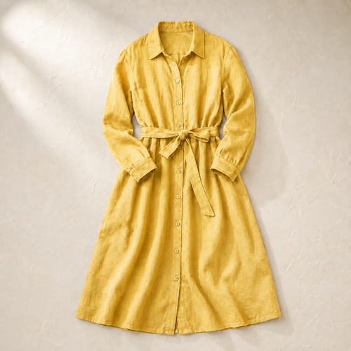 The Chiltern Women's Linen Shirt Dress